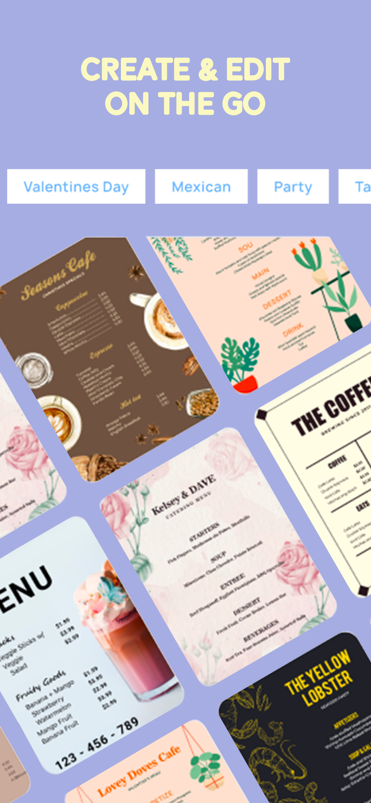 Menu Maker: Design Creator
