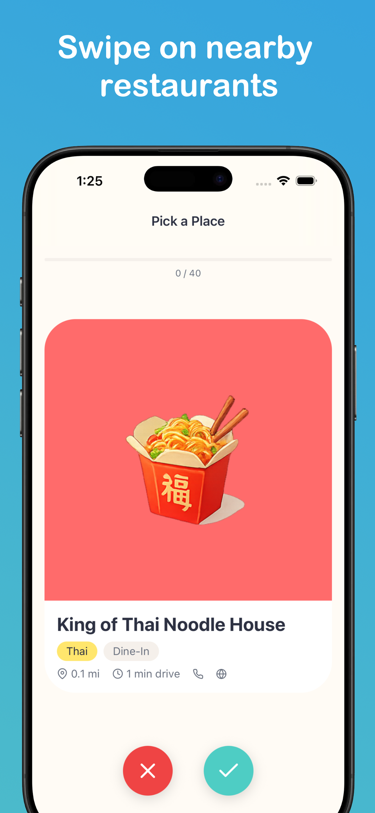 Where2Eat: Swipe & Match