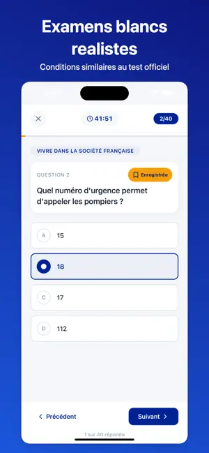 Examen Civique France screenshot 2