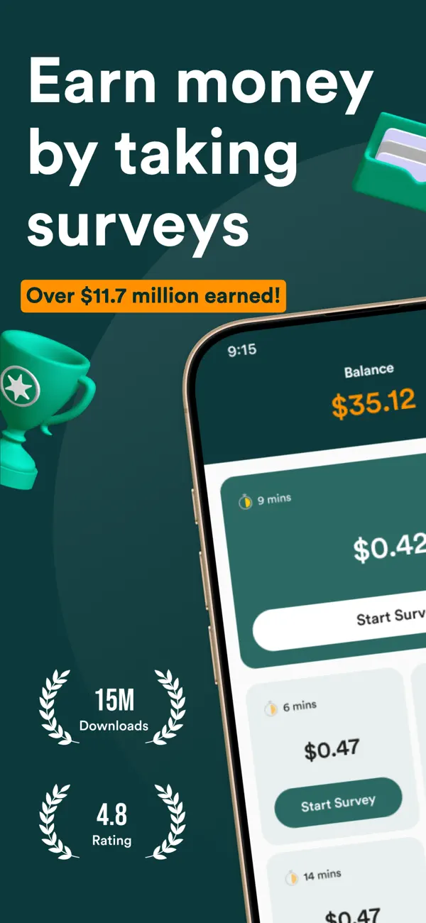 #1. MultiPolls: Earn Real Money (iOS) By: Bohemian Research LCC