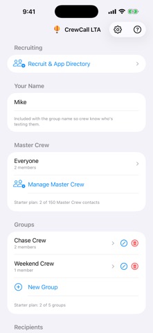 CrewCall LTA Screenshot 3 of 4