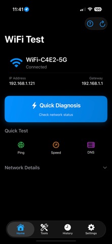 WiFi Tester iPhone screenshot