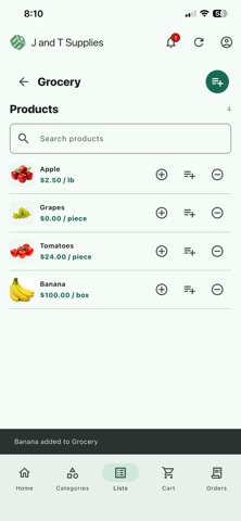 J&T Supplies screenshot