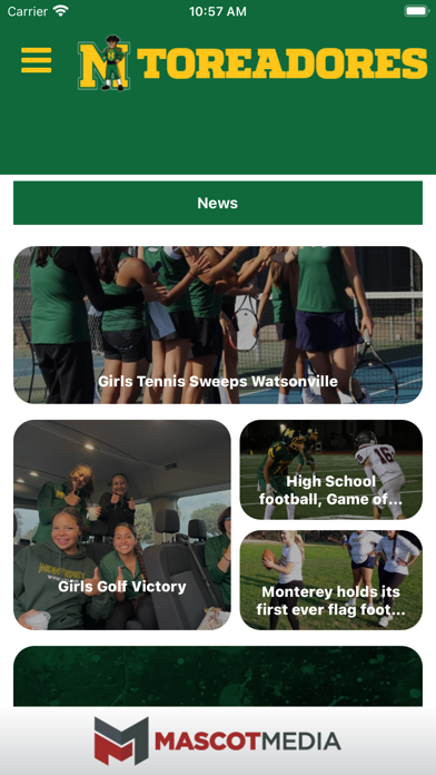 Monterey Toreadores Athletics Screenshot