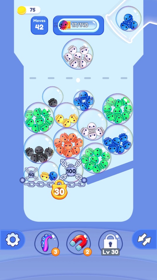 #4. Drop & Sort Jellyfish (iOS) By: Voodoo