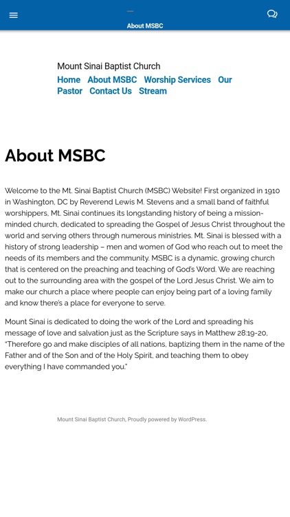 Mount Sinai Baptist Church