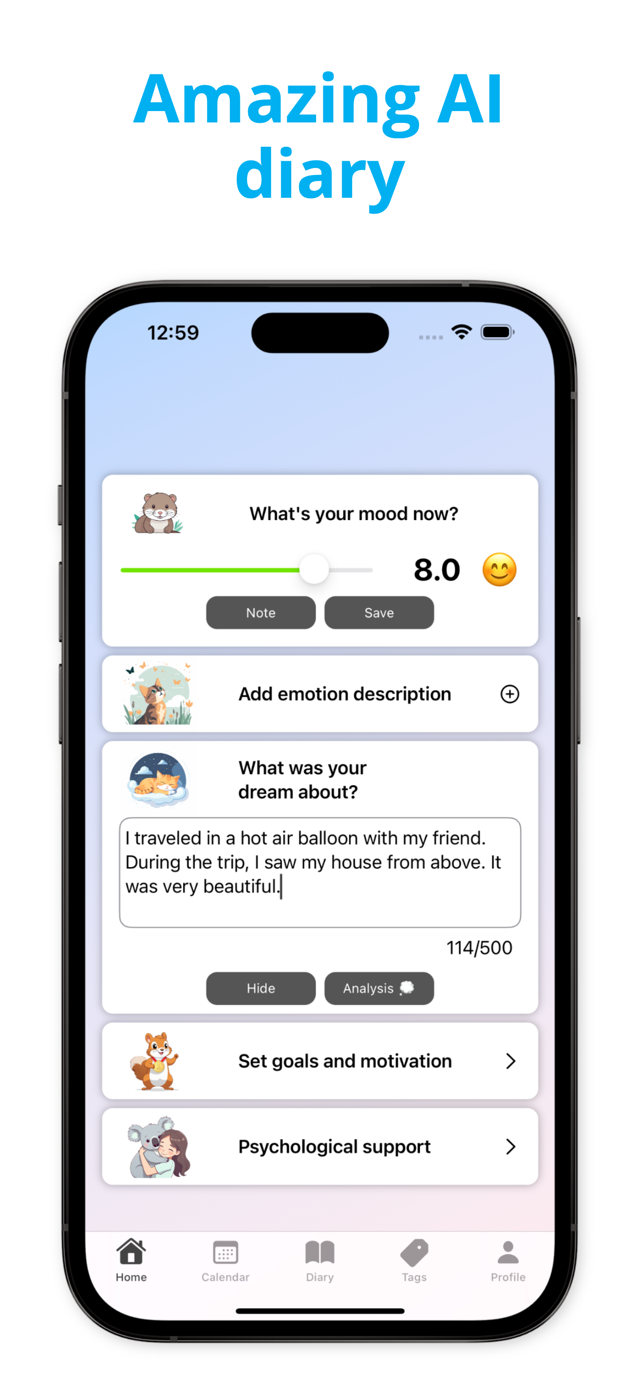 AI Dream & Emotion Diary: Mila