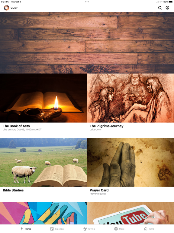 Calvary Chapel Bells Flats iPad screenshot 1 - Education app