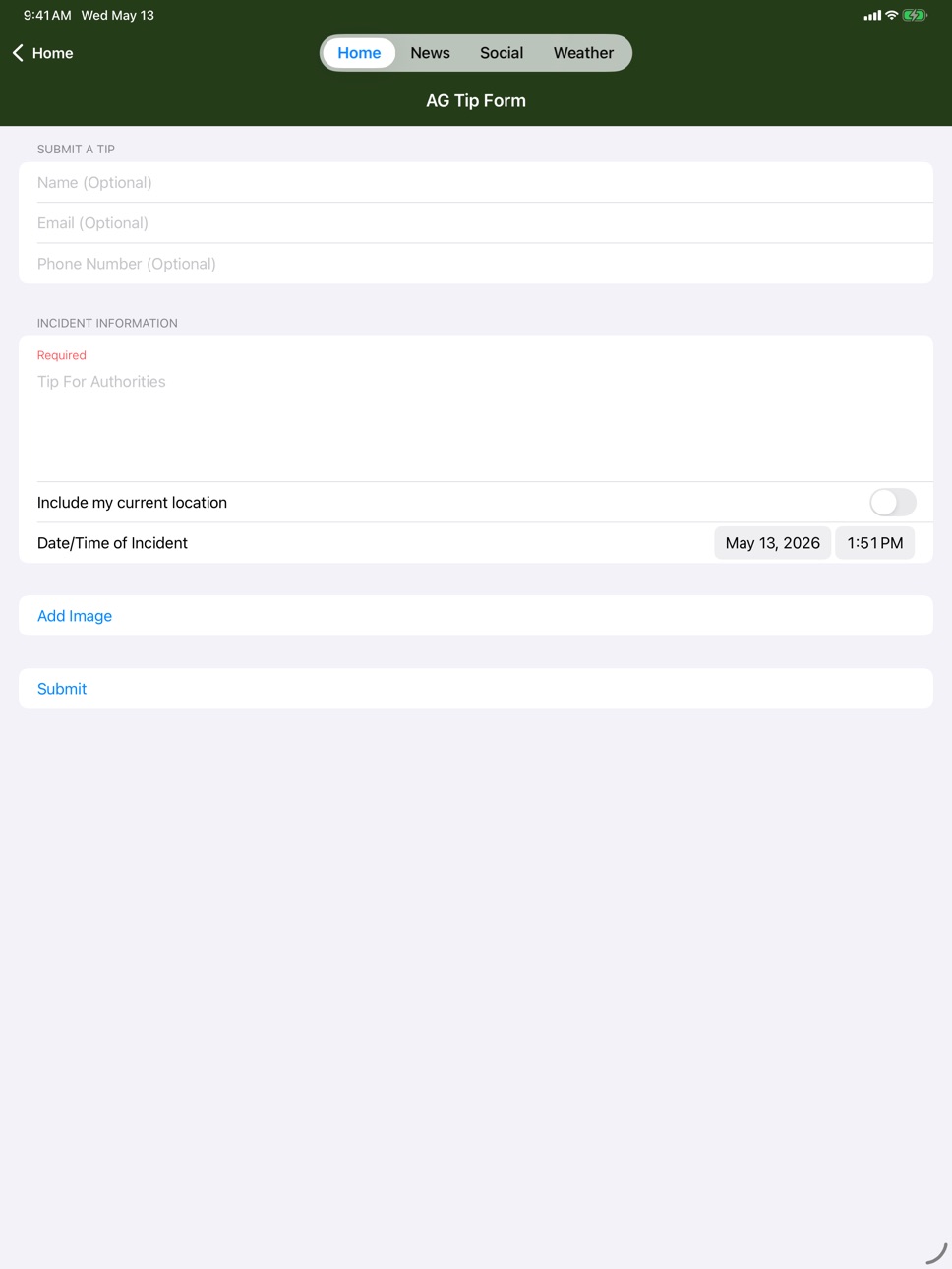 iPad screenshot