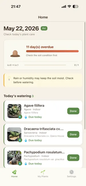 CaudexCare: Rare Plant Journal screenshot 1