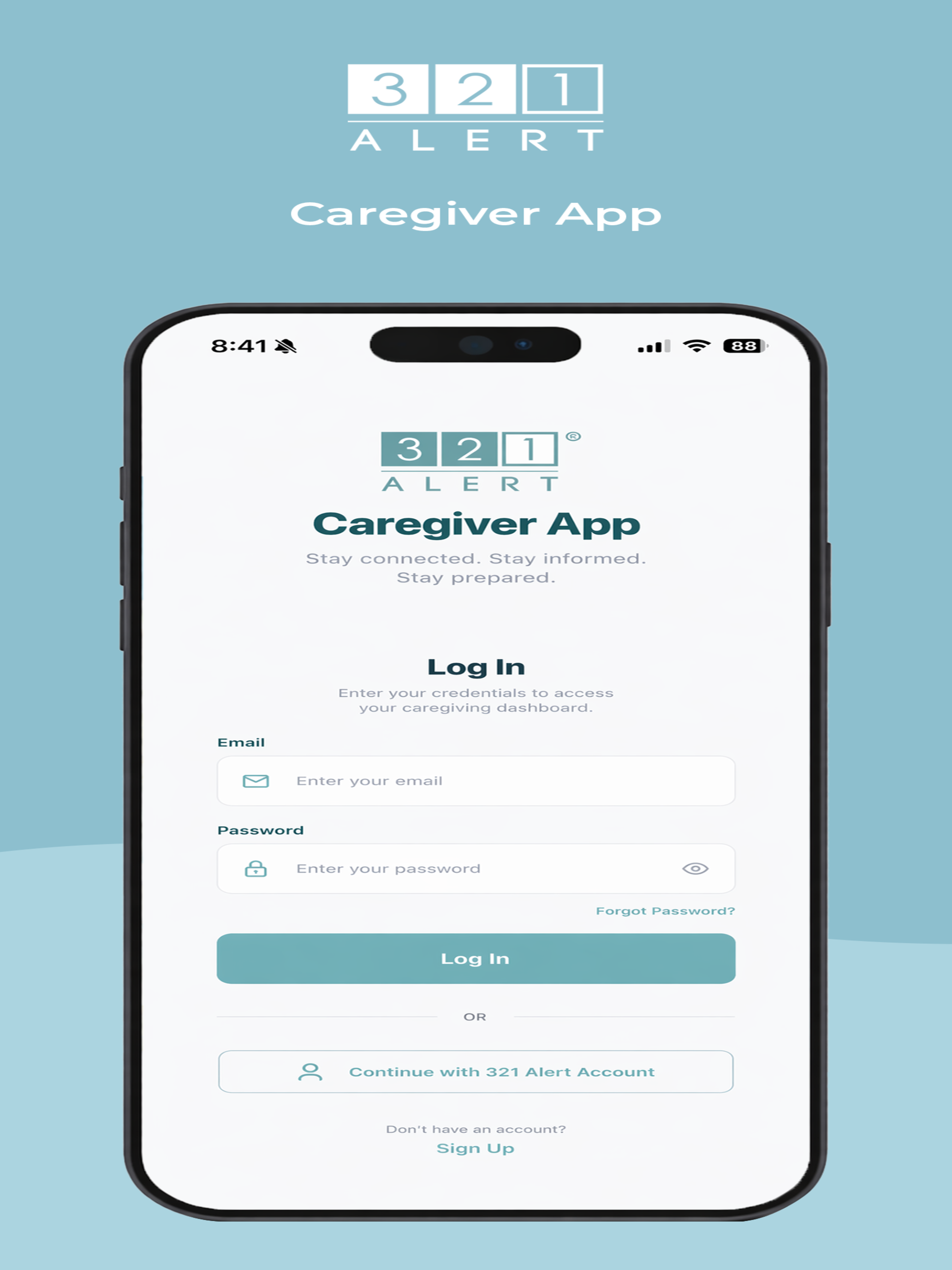 321 Alert - Caregiver App