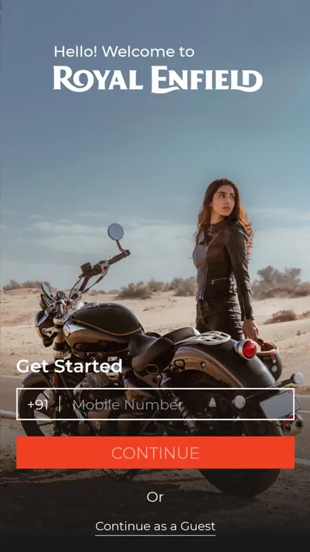 Royal Enfield App screenshot 1 of 8