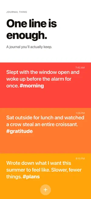 Journal Thing - Daily Journal screenshot 1