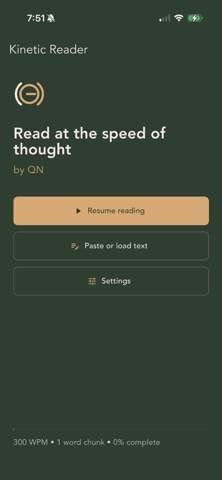 Kinetic Reader: Private PDF iPhone screenshot