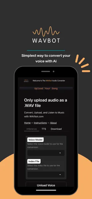 WAVbot - Ai Voice & Song Maker screenshot 1