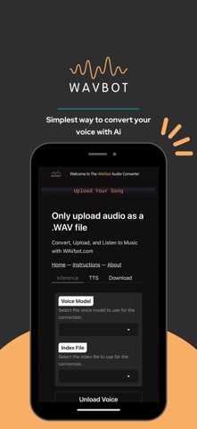 WAVbot - Ai Voice & Song Maker screenshot