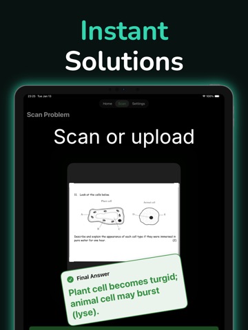 Biology AI: Scan Homework iPad screenshot