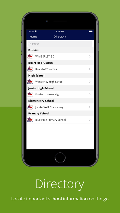 Wimberley ISD Screenshot