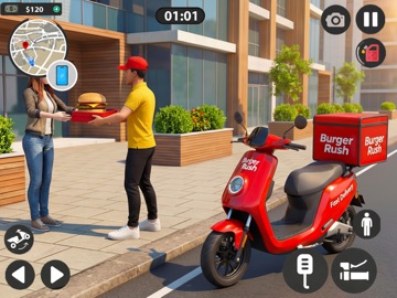 Food Delivery Bike Simulator iPad screenshot