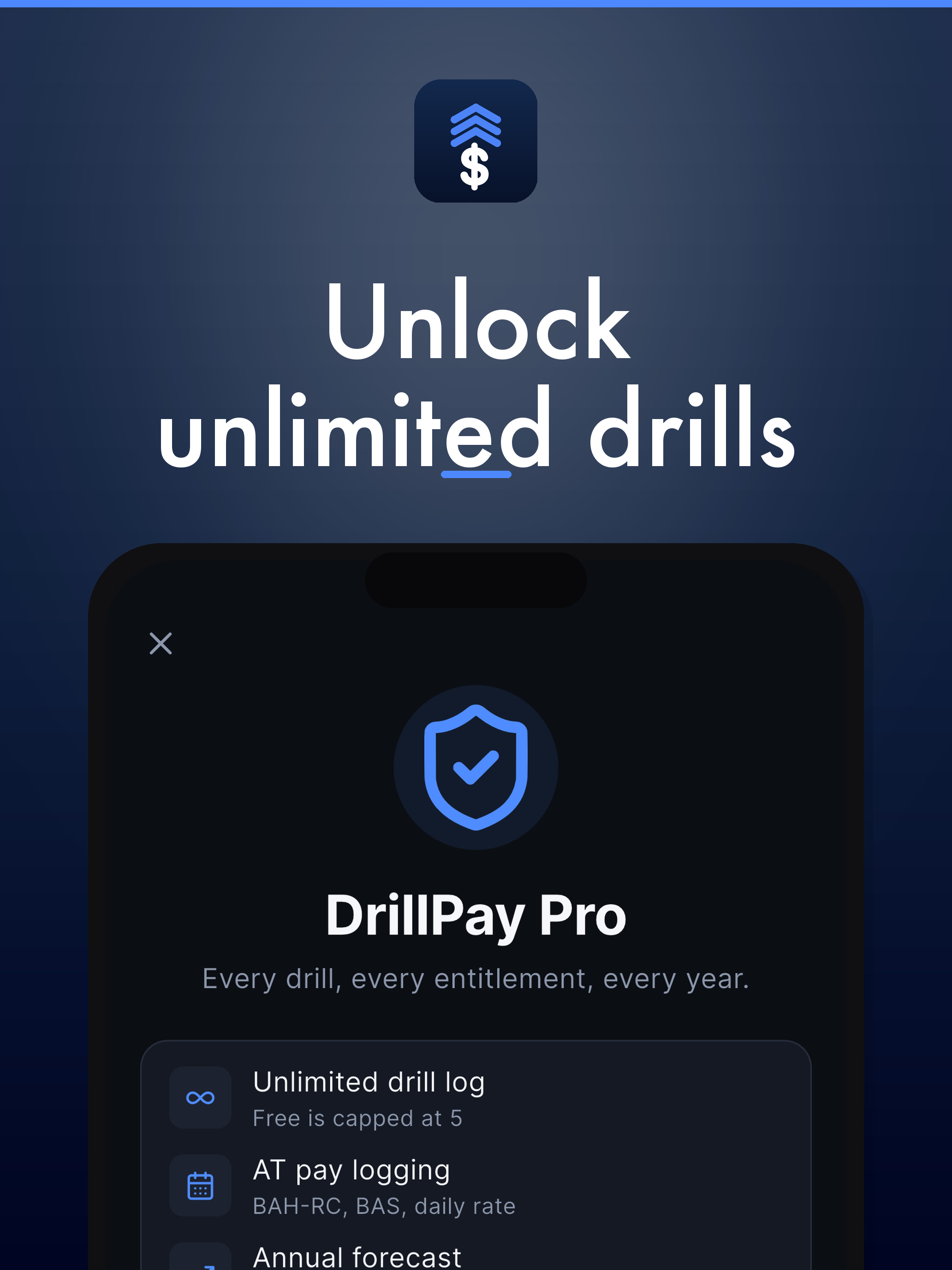 Reserve Drill Pay Tracker