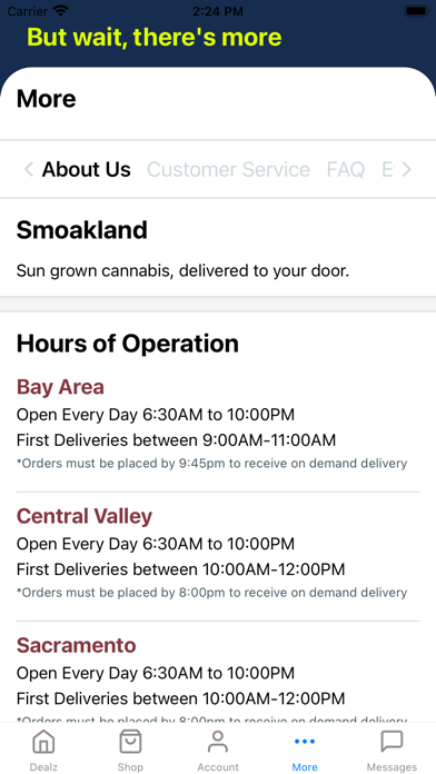 Smoakland Cannabis Delivery Screenshot