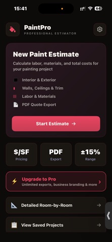 PaintPro - Painting Estimates iPhone screenshot