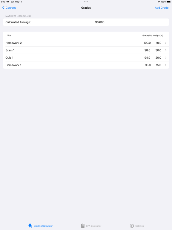 App screenshot