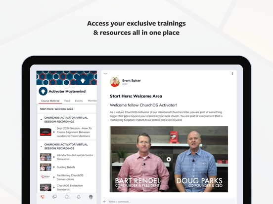 Intentional Churches iPad screenshot 4 - Social Networking app