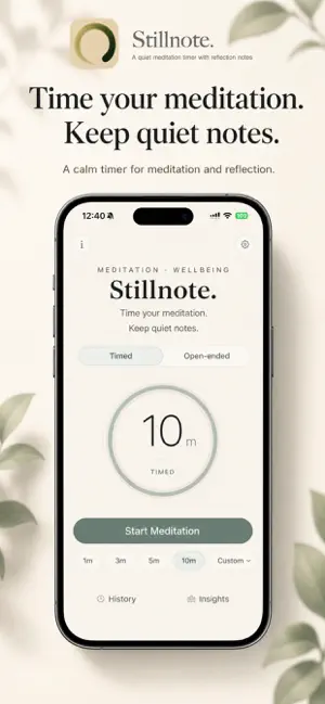 Stillnote: Meditation Timer screenshot 1