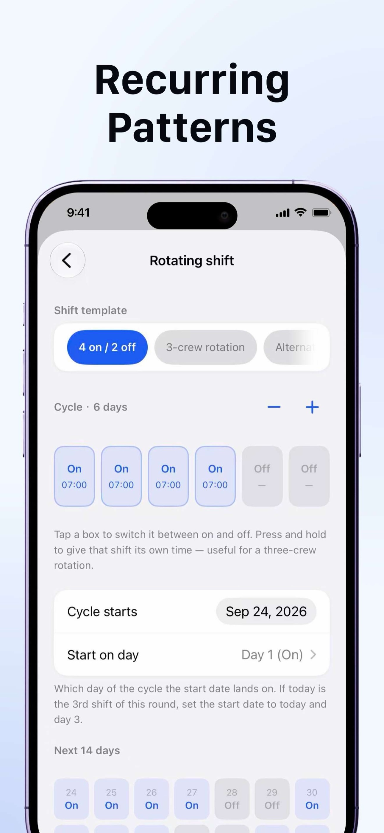 Screenshot 3 of Shift Alarm Clock: Work Rota