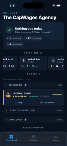 CapWages Agent screenshot