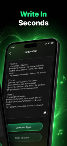 Sutunes: AI Music & Song Maker iPhone screenshot