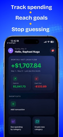 Budget Caddie - Track Simply iPhone screenshot