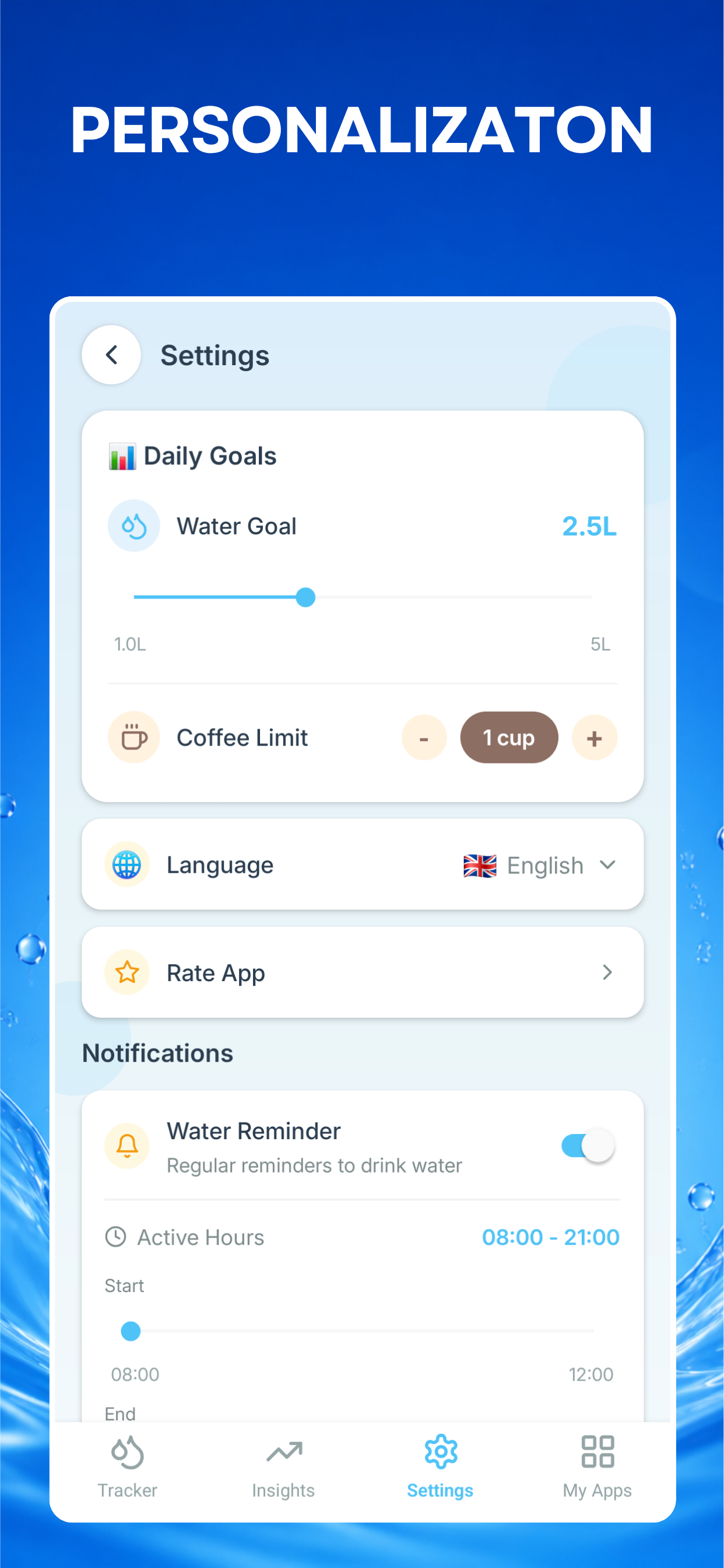 Daily Water & Coffee Tracker screenshot 7