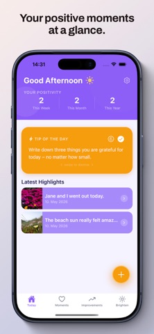 Positivity Lite iPhone screenshot