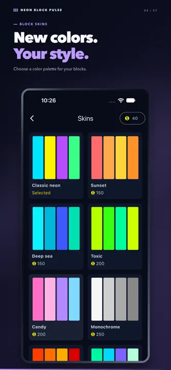 Neon Block Pulse screenshot 6