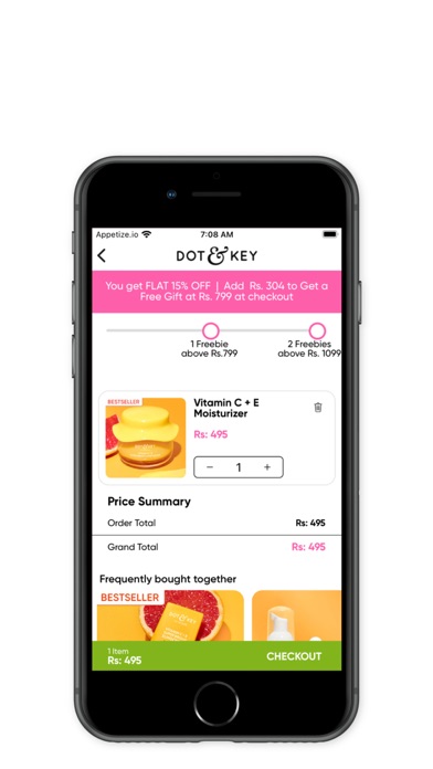 Dot & Key Skincare Shopping Screenshot