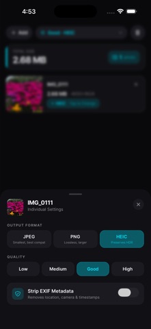 Squish - Image Compress Screenshot 5 of 5
