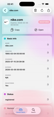 Domain Watch: Expiry Tracker screenshot