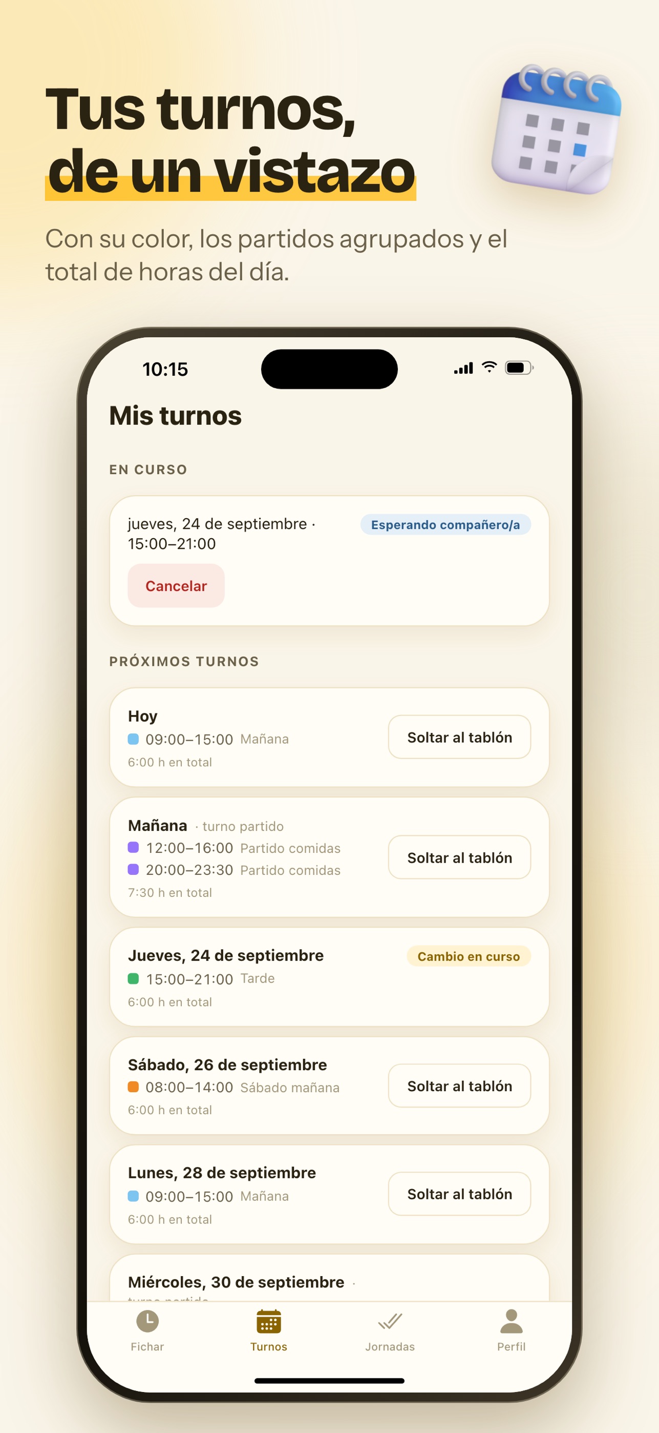 Screenshot 3 of Fichao: fichaje y turnos