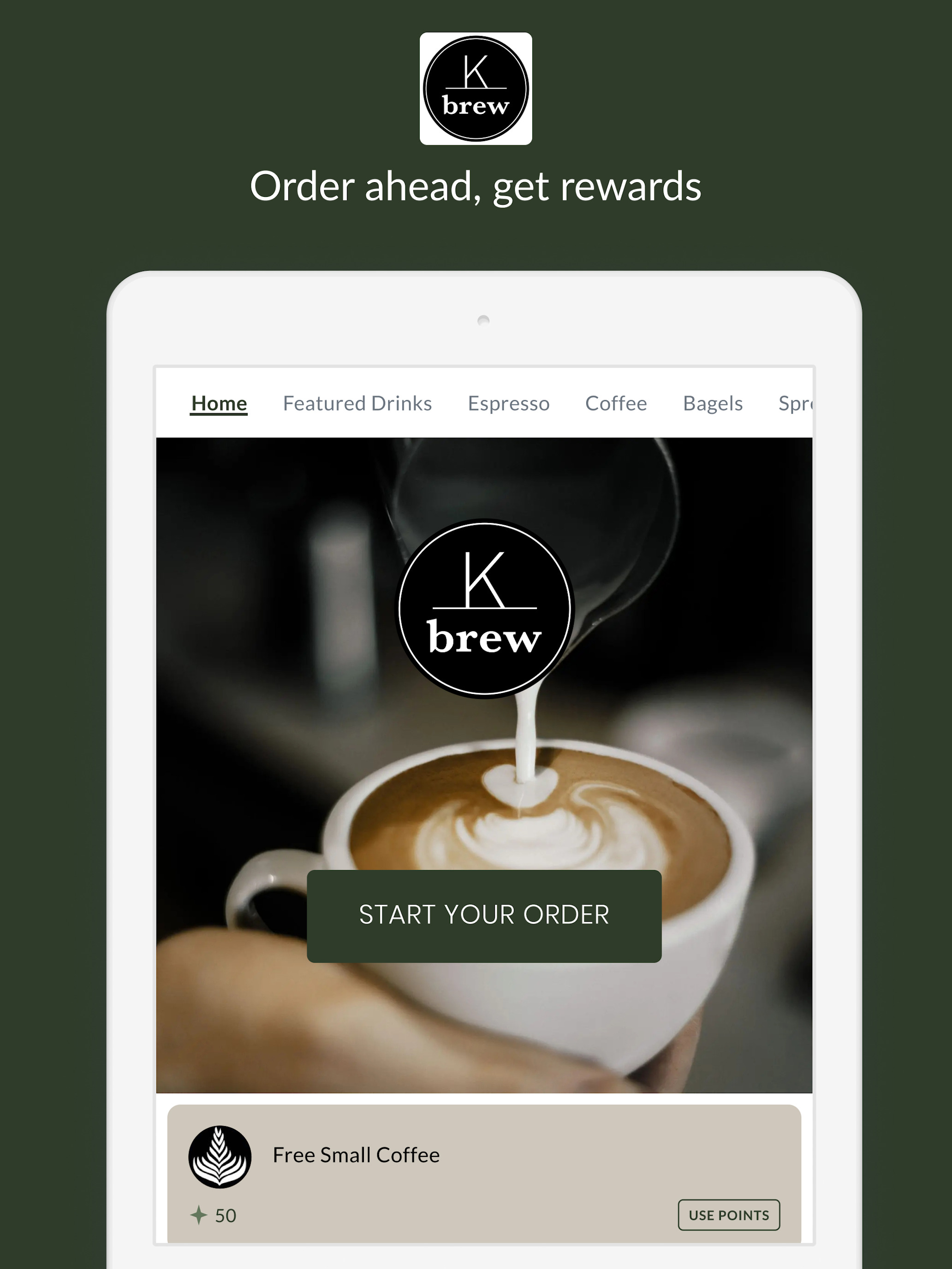 K Brew Coffee & Bagels screenshot 5