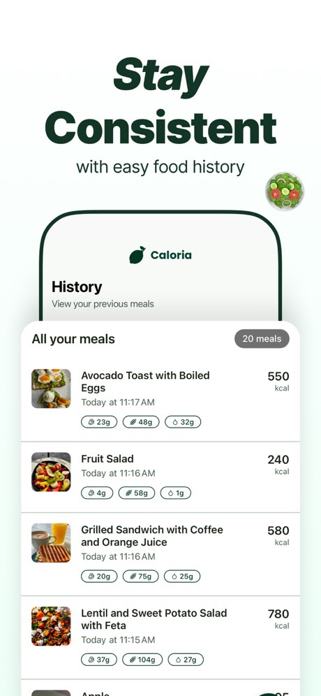 Caloria - AI Calorie Counter screenshot 5