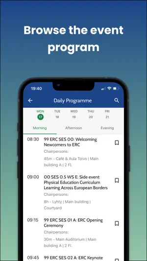 ECER 2026 - conference app screenshot 2