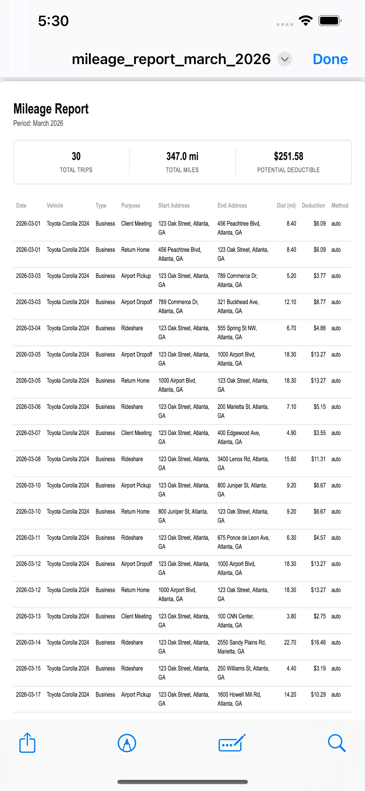 Jurnee - Mileage Tracker screenshot 9
