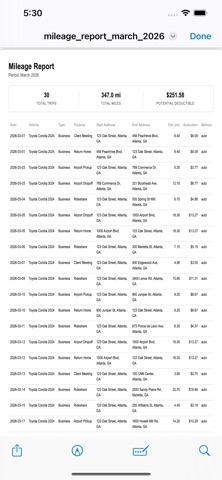 Jurnee - Mileage Tracker Screenshot 9 of 10