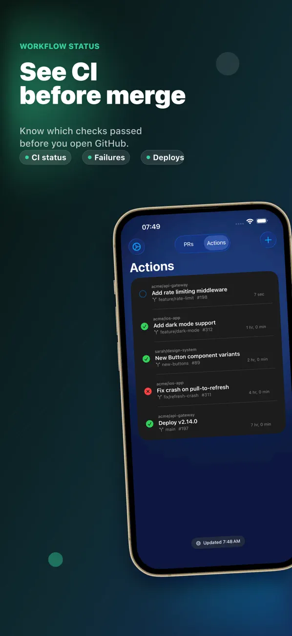 #2. Pull requests Manager (iOS) di: Antoine Barrault