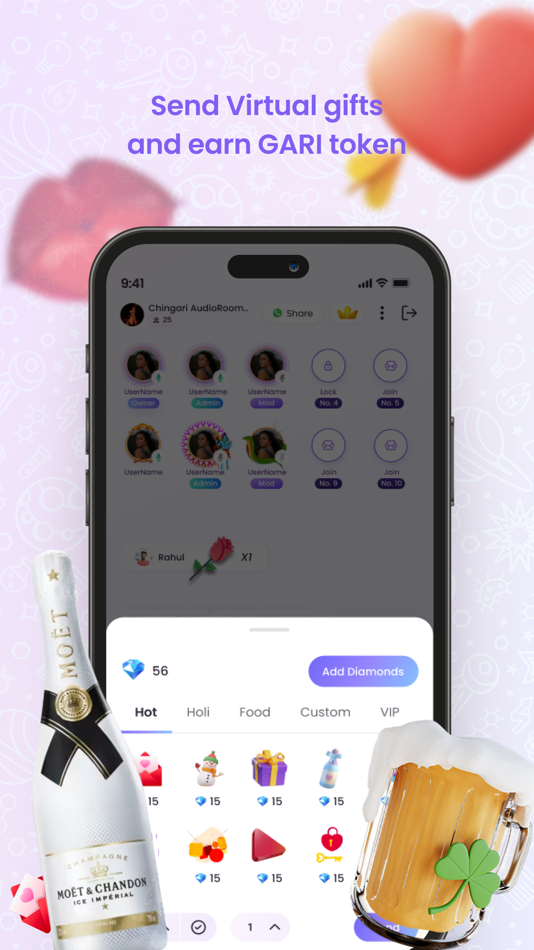 #5. Chingari : Live conversations (iOS) By: Tech4Billion Media Private Limited