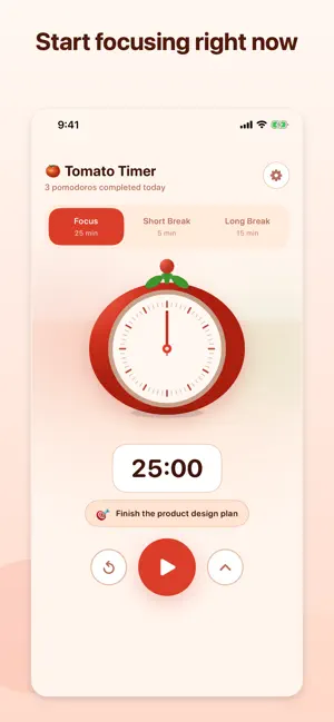 Tomato Focus Timer screenshot 1