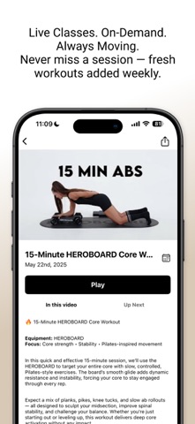 Heroboard Fitness iPhone screenshot