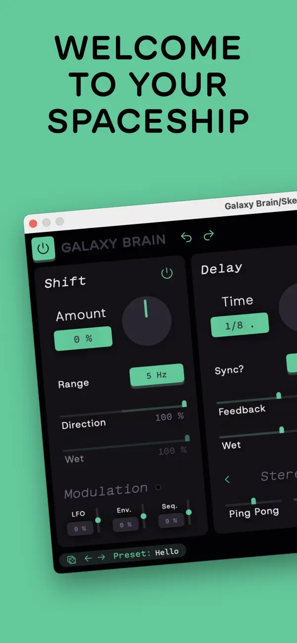 #1. Galaxy Brain — Delay Effect (iOS) 由: Sketch Audio, LLC